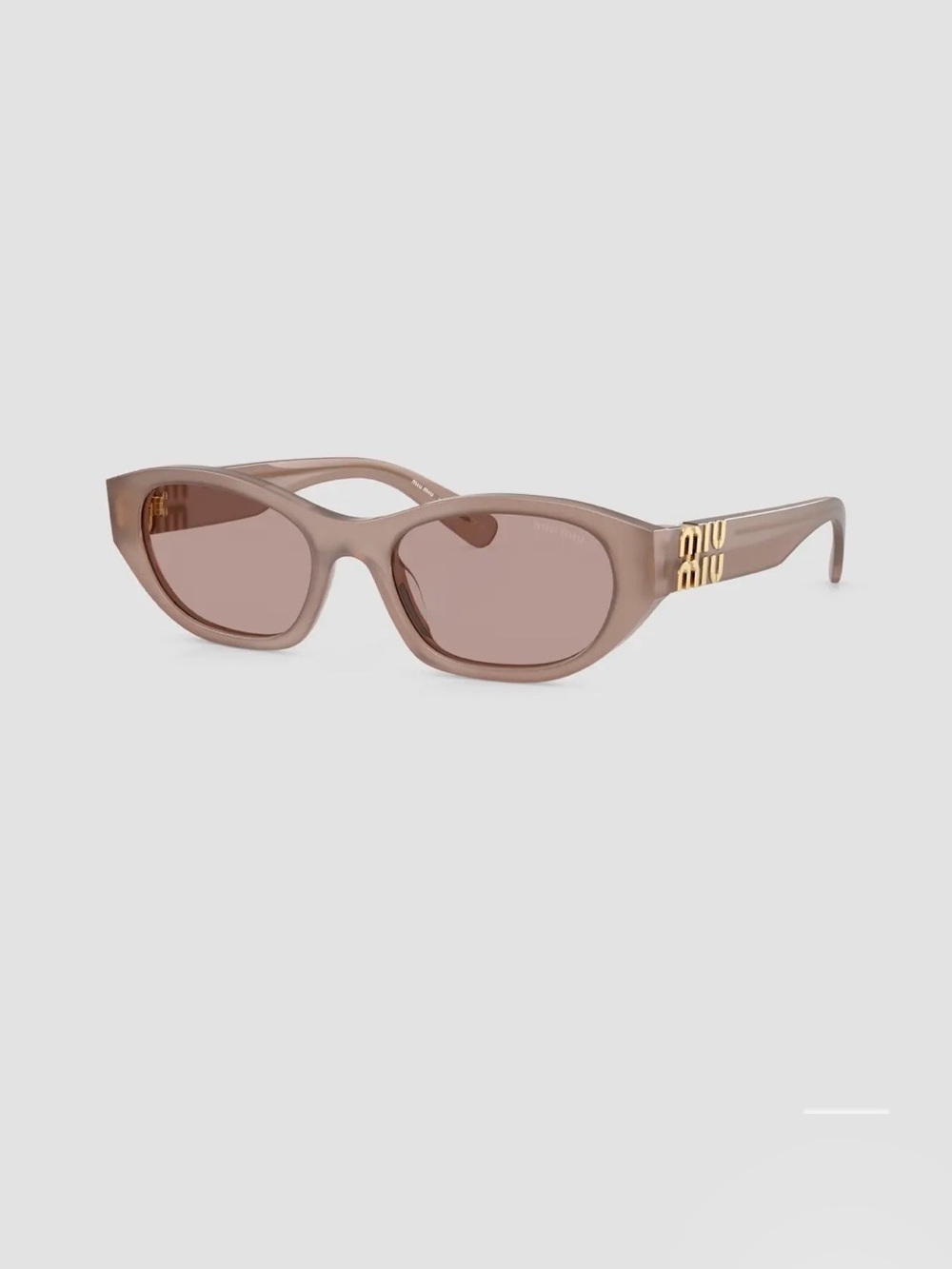 Miu Miu Cat-Eye geometric Sunglasses with Gold Logo
